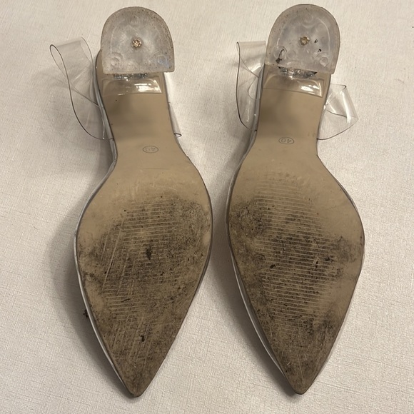 JOJO FOX CLEAR CRYSTAL HEELS - Picture 6 of 8